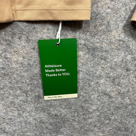 Halara NEW w/Tags Large Tan Open Front Ladies Jacket Gold Buttons Play It My Wa - Picture 4 of 6